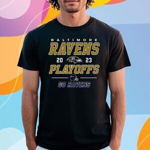 Baltimore Ravens 2023 Playoffs NFL Football Go Ravens Shirt 103